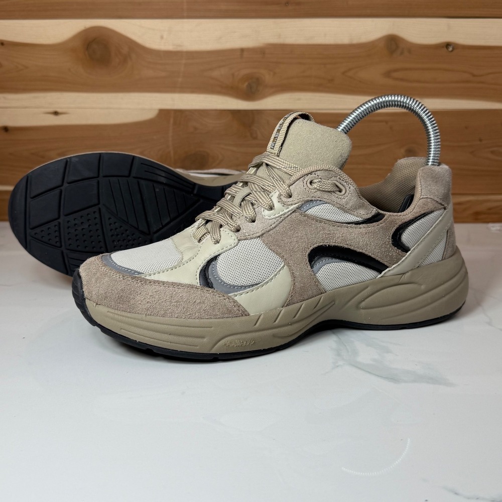 ZARA Contrasting Sneakers Taupe Gray Women's‎ shoes Streetwear size 39 / US 8.5